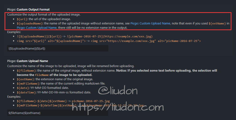 picgo config